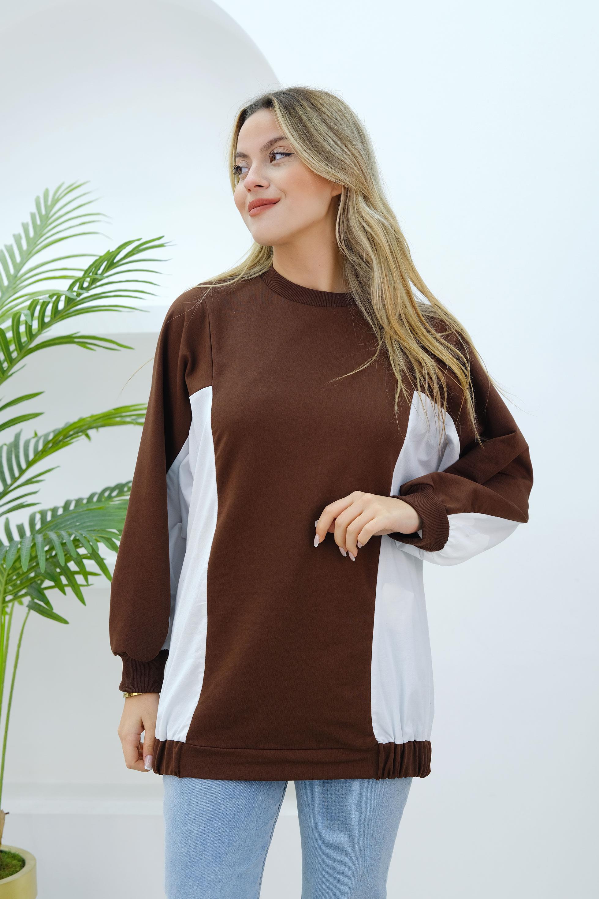 Garnili Tunik Kahverengi