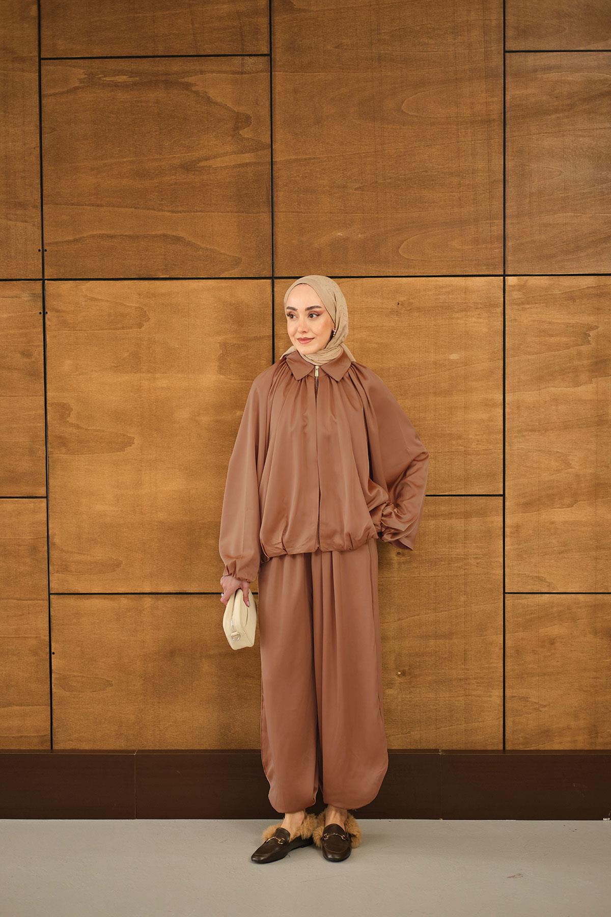 Gizli Fermuar Detay Takım Taba