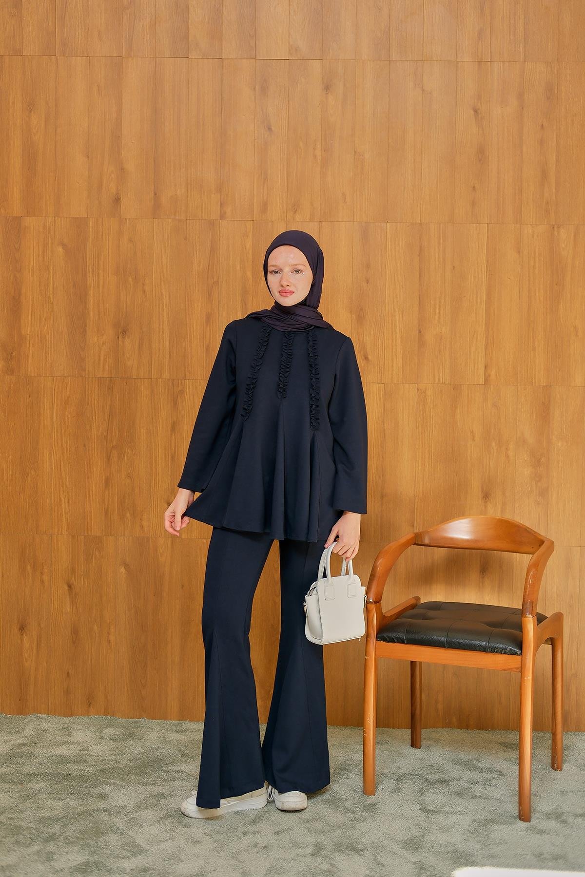 Godeli İkili Takım Lacivert