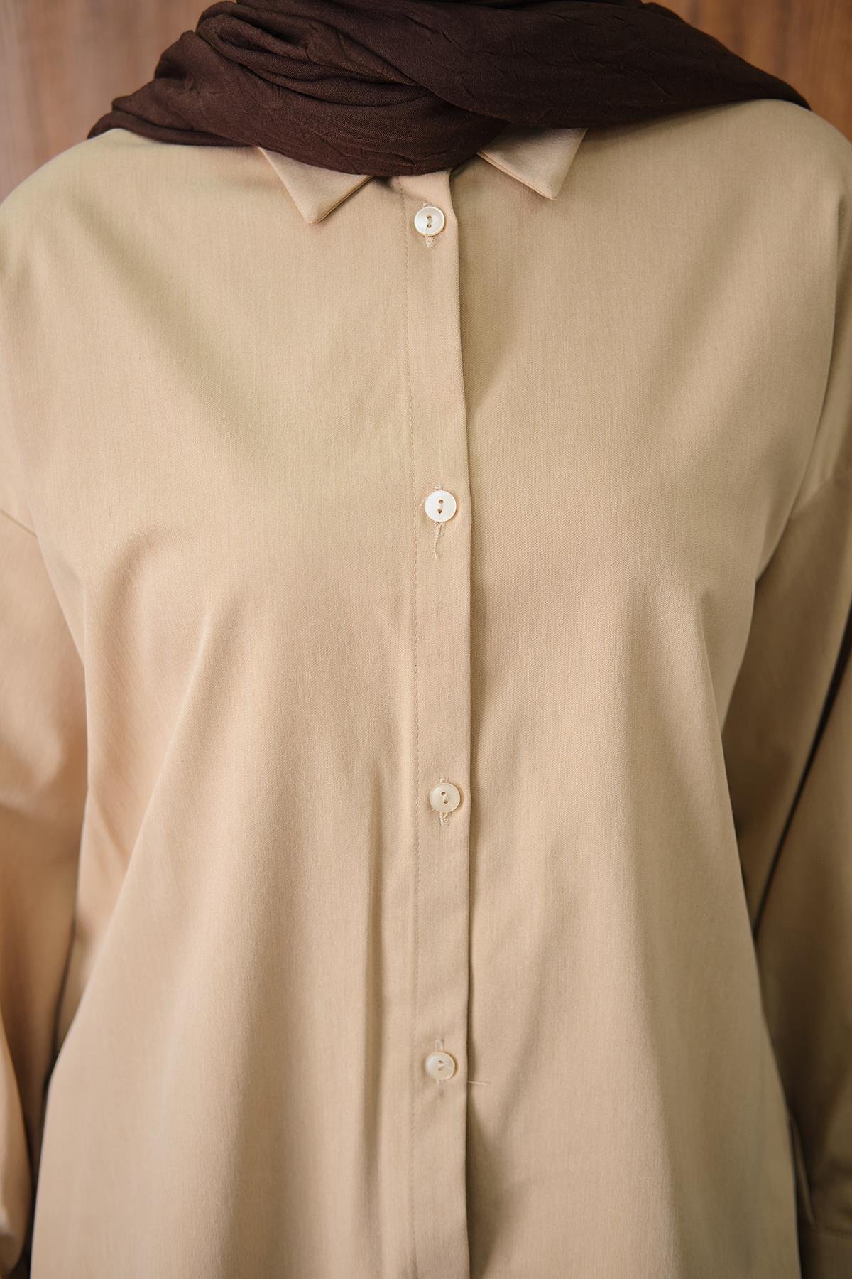 Gömlekli Takım Bej