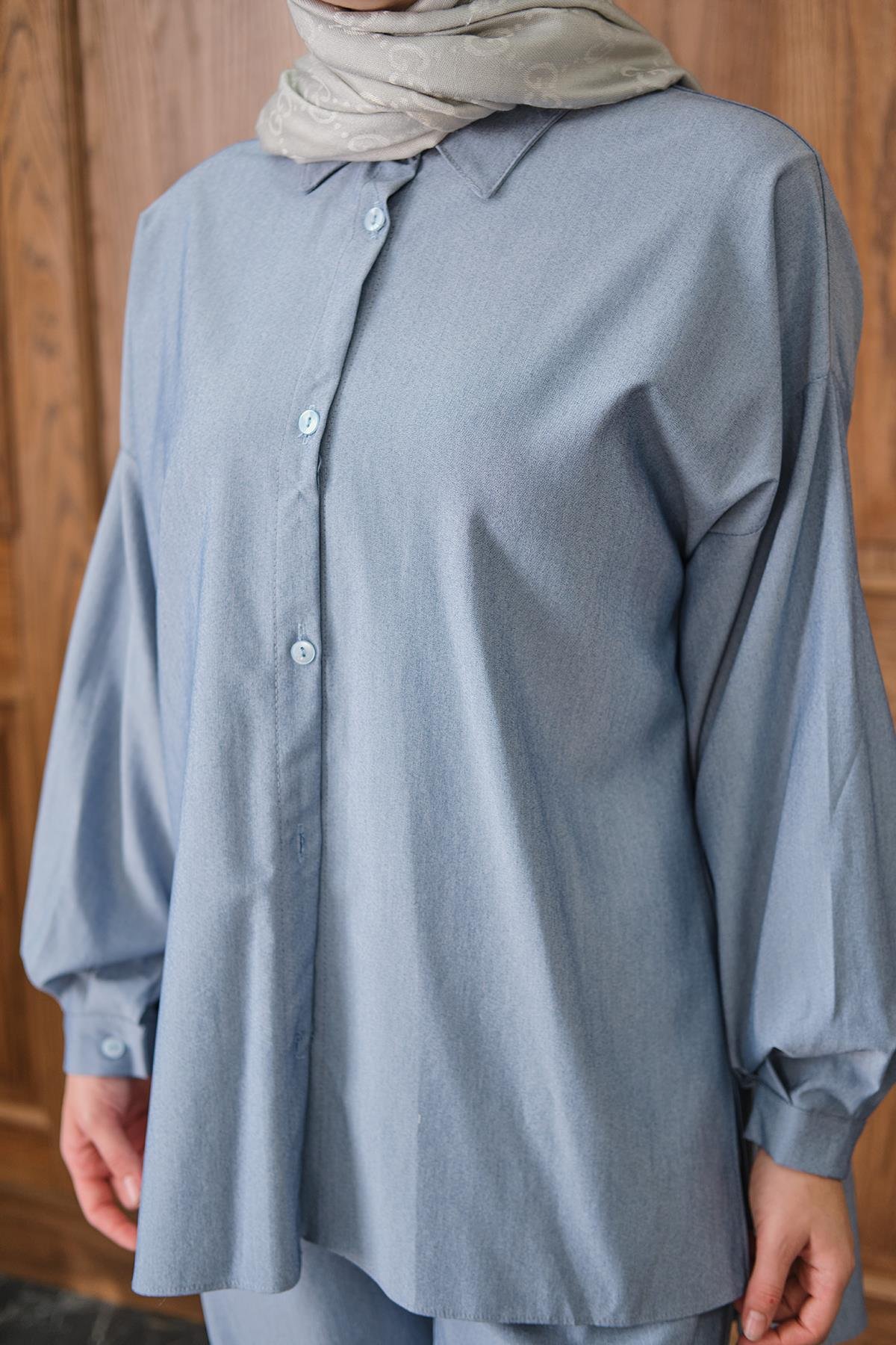 Gömlekli Takım Mavi