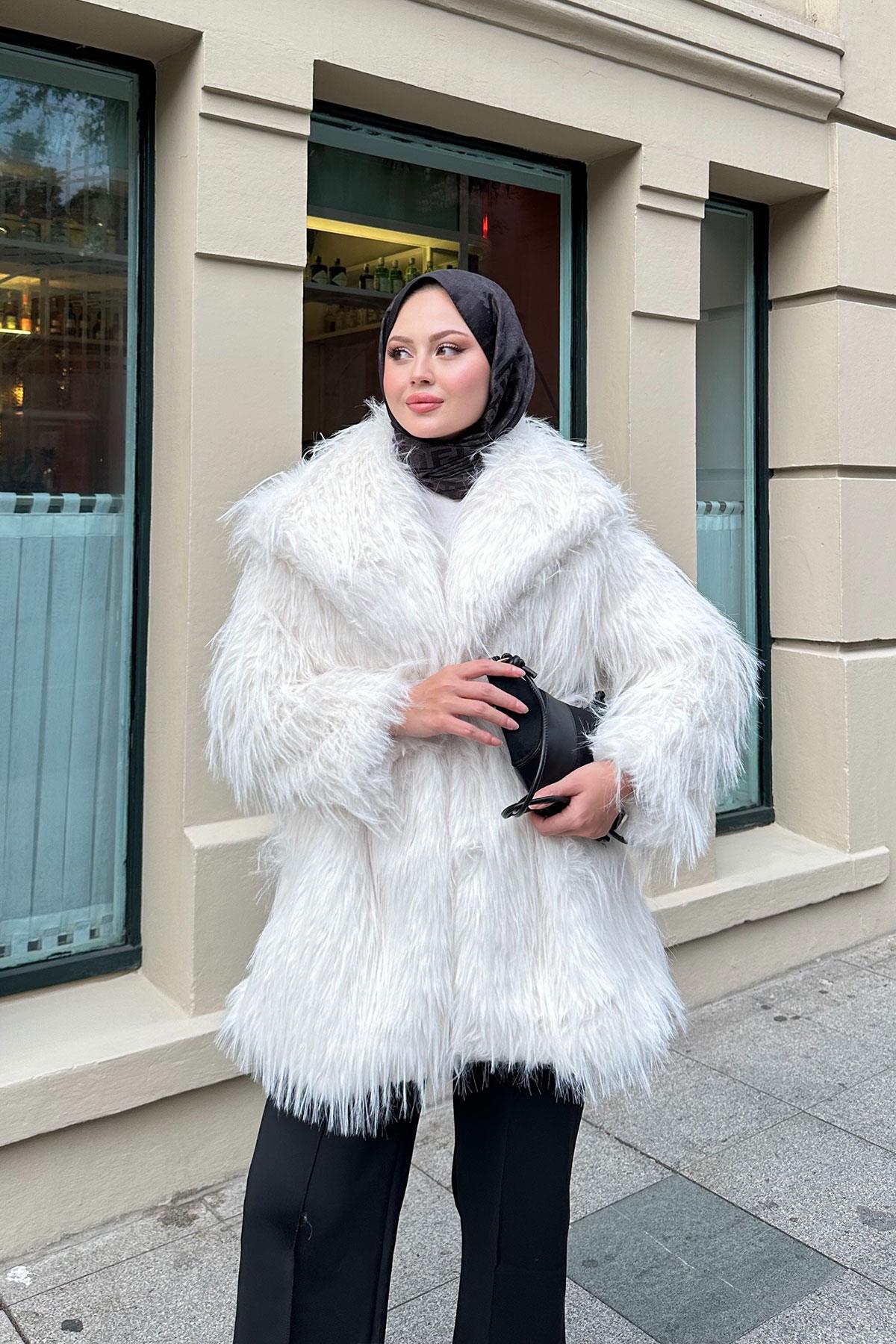 Halka Kemer Detay Kaban Ekru