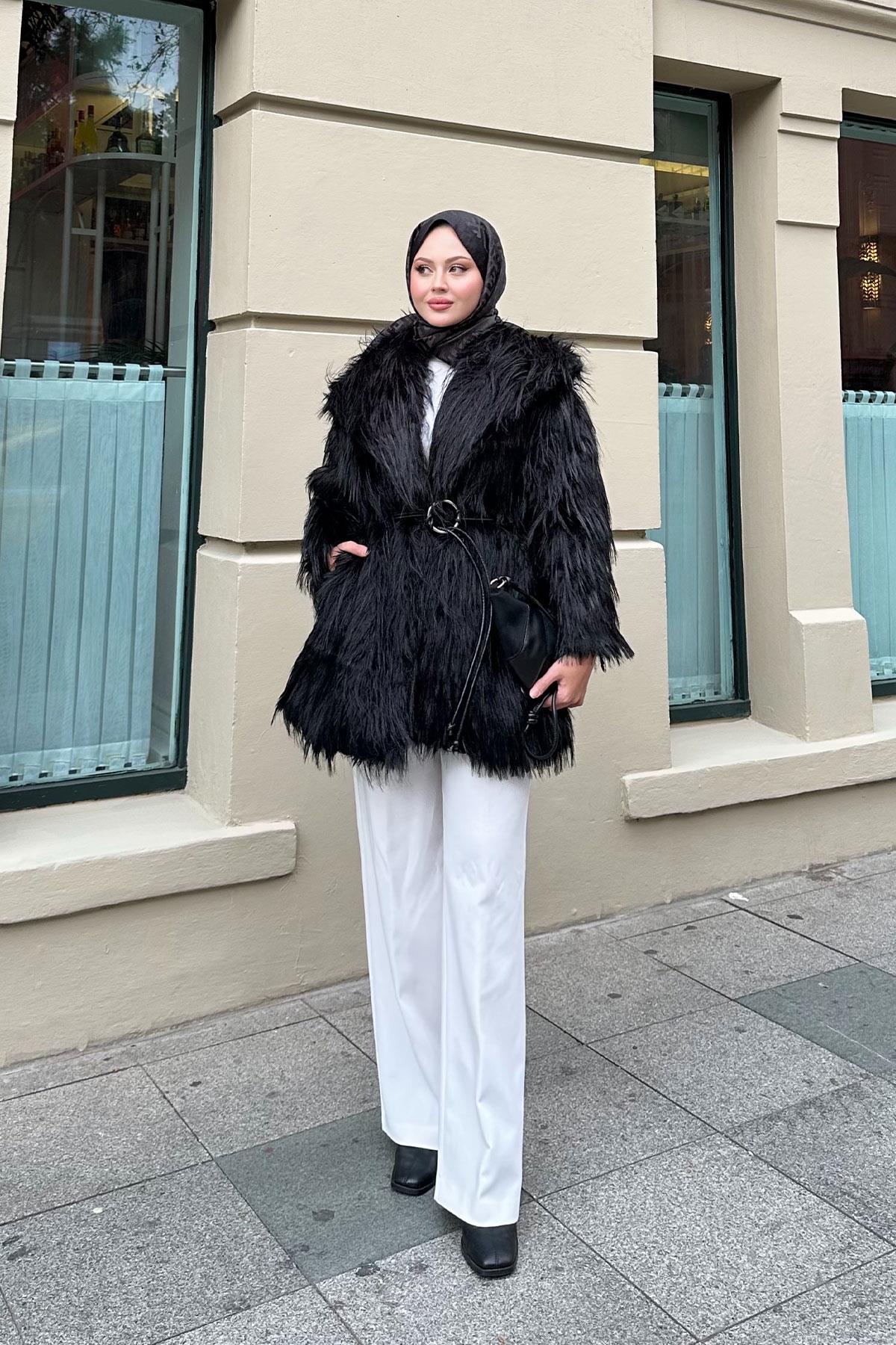 Halka Kemer Detay Kaban Siyah