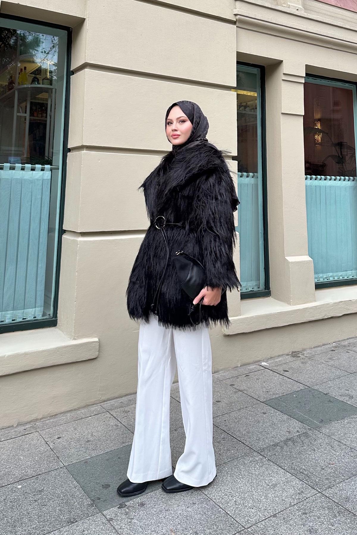 Halka Kemer Detay Kaban Siyah