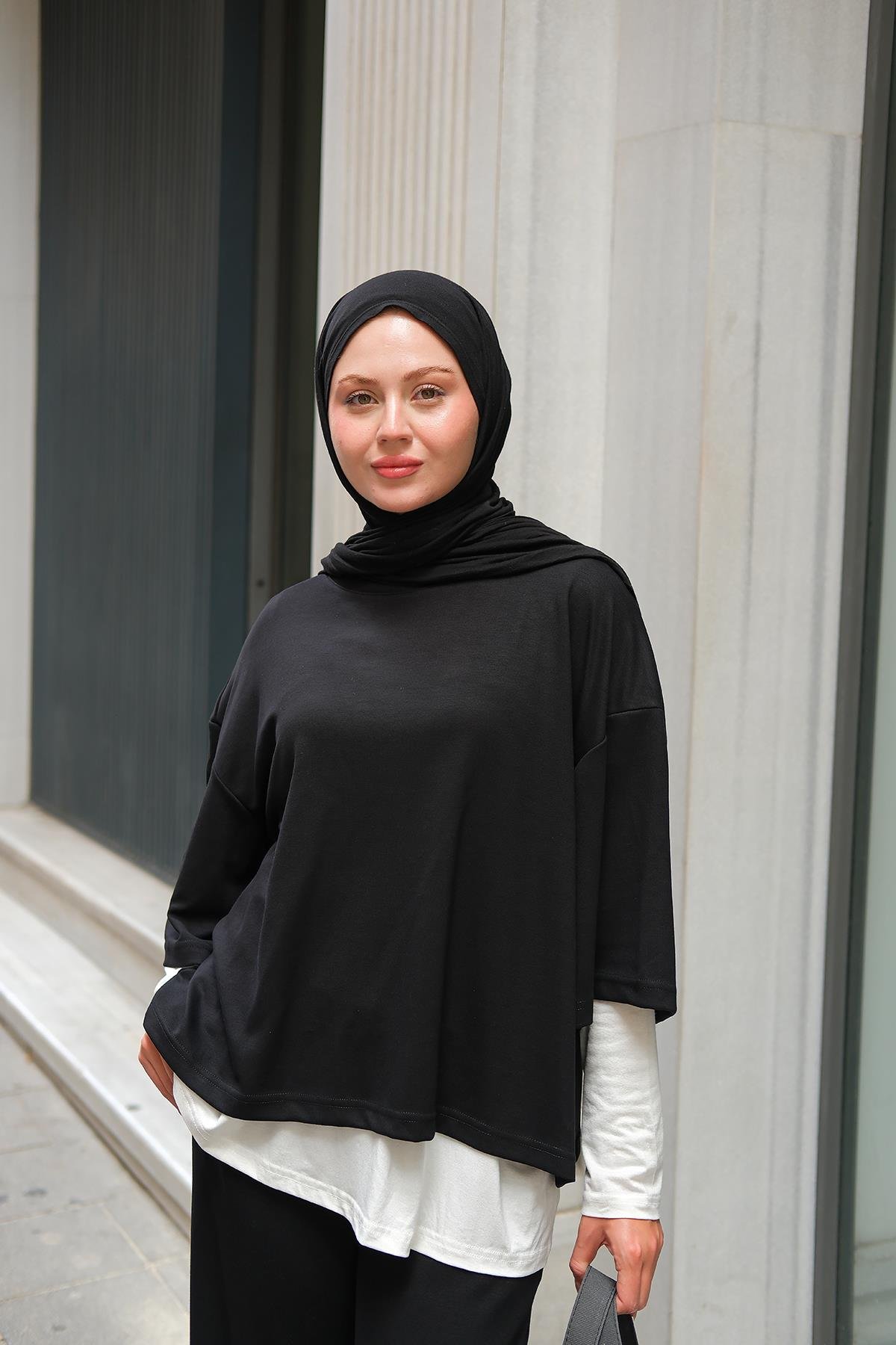 İç Badili Üçlü Takım Siyah