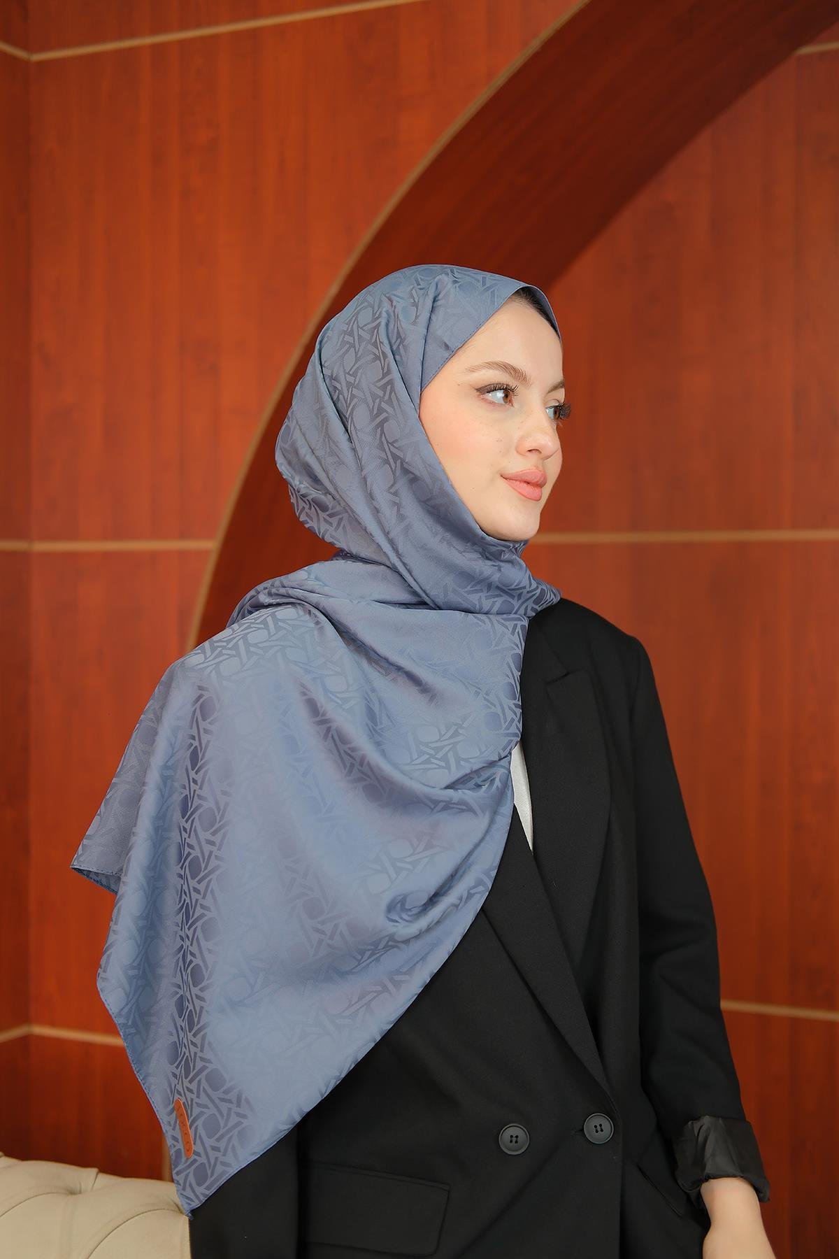 Jakar Şal İndigo Mavi