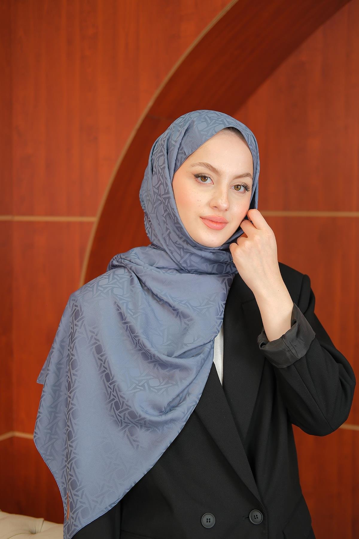 Jakar Şal İndigo Mavi