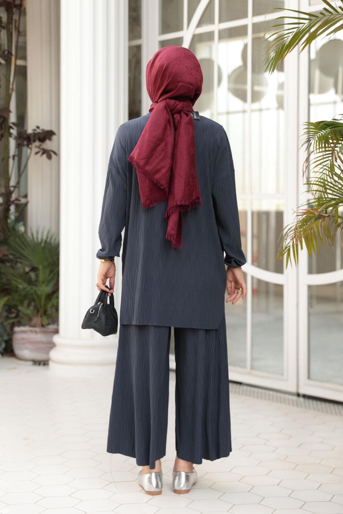 Kabarık Kumaş Takım Antrasit