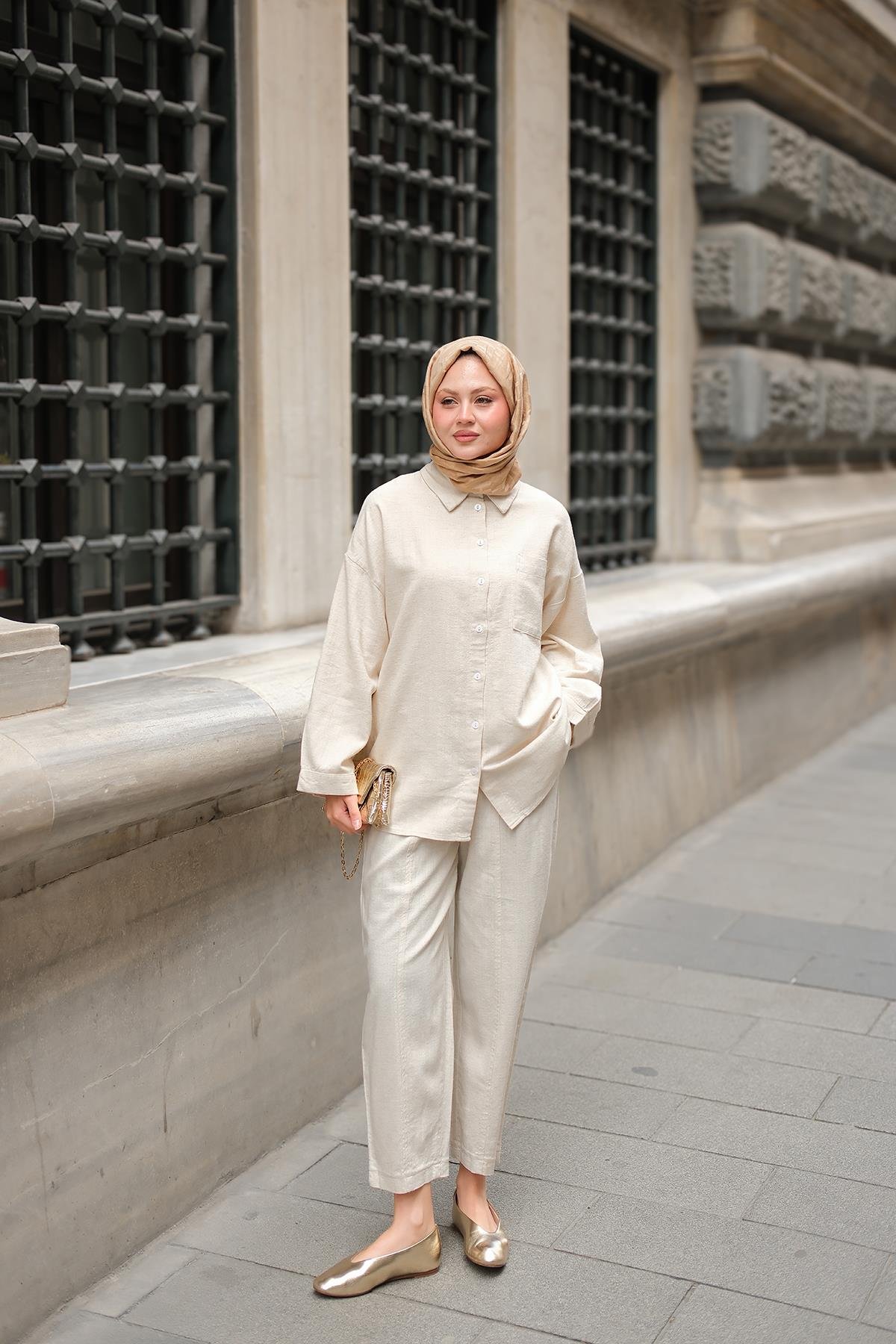 Kaesta Keten Takım Taş