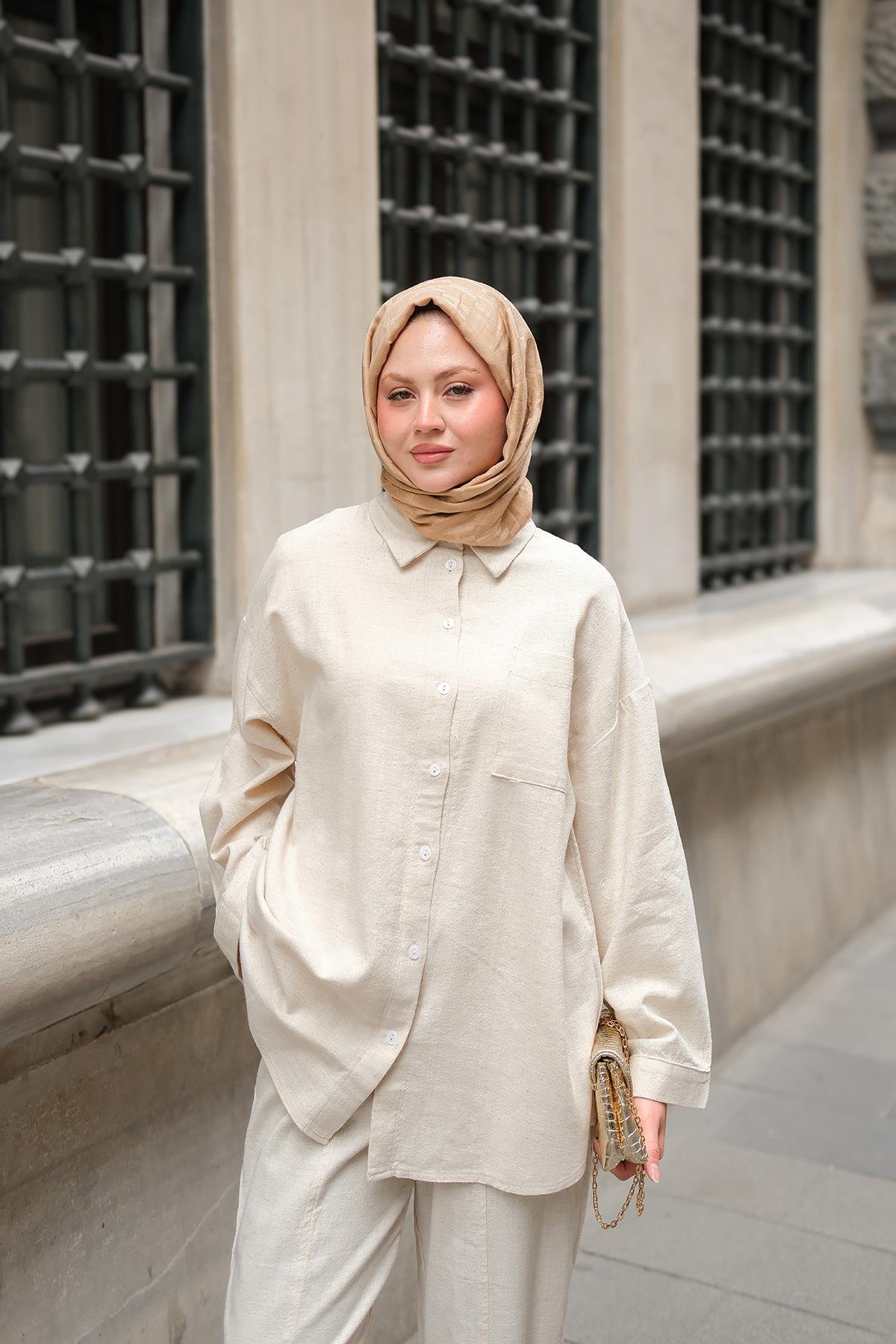 Kaesta Keten Takım Taş