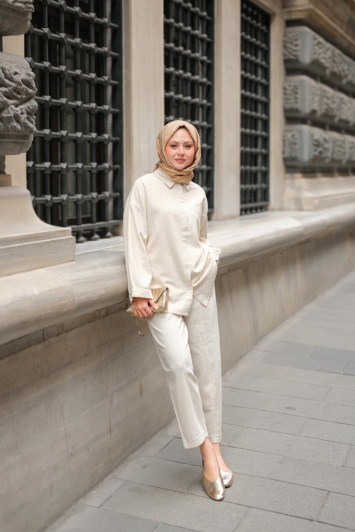 Kaesta Keten Takım Taş