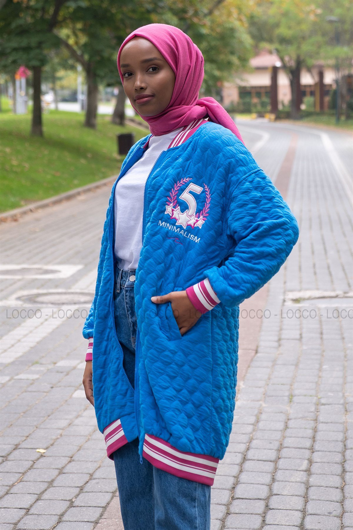 Uygun Fiyatlı KAPITONE KOLEJ CEKET MAVI | Loccomoda.com 
