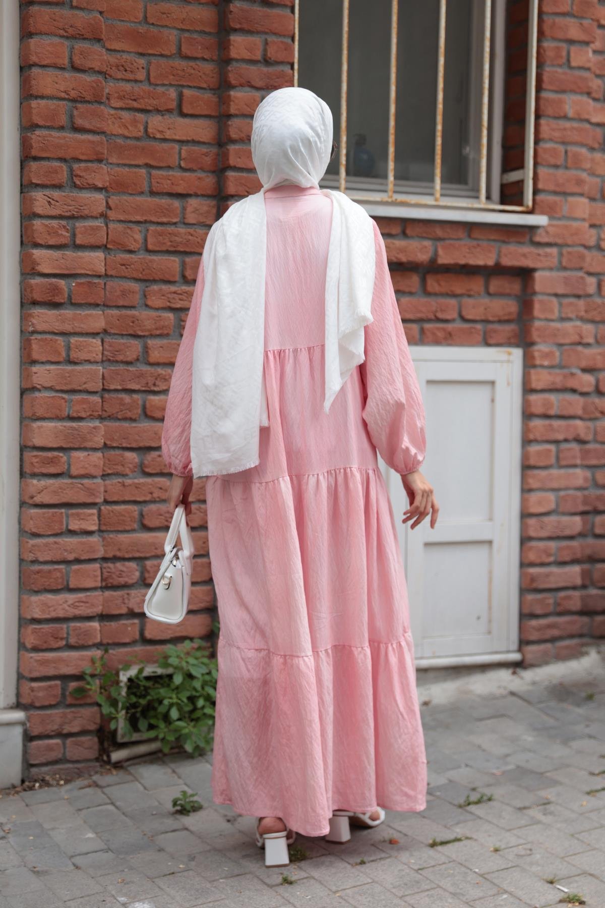 Katleya Model Elbise Pembe