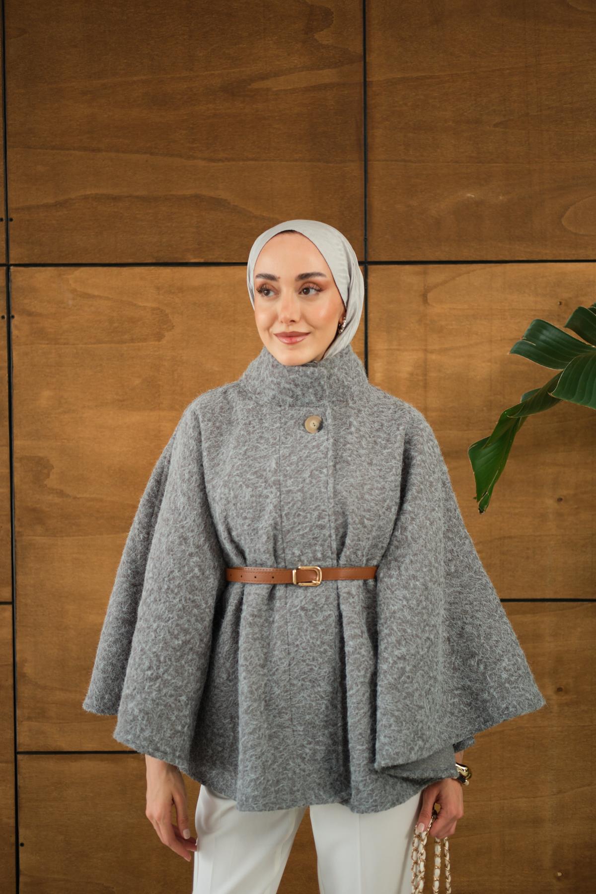 Kemer Detaylı Panço Gri