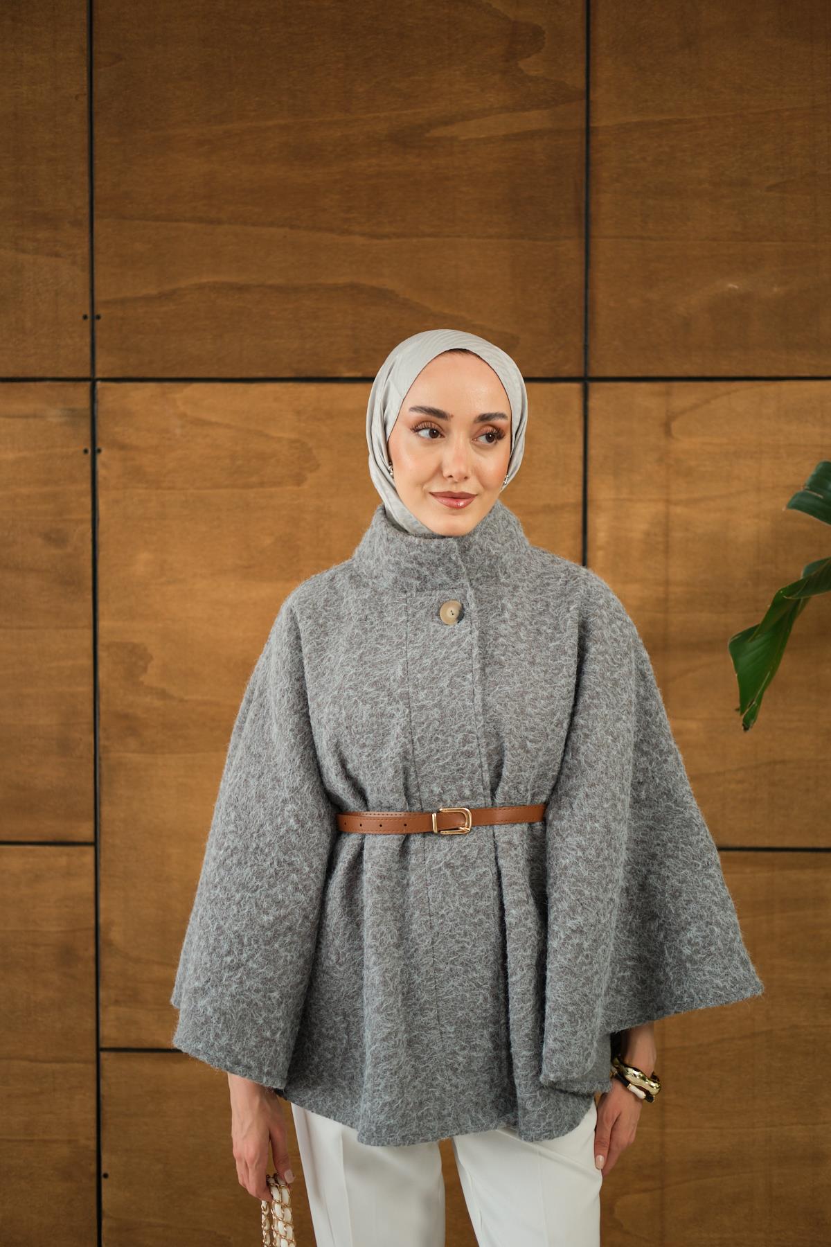 Kemer Detaylı Panço Gri