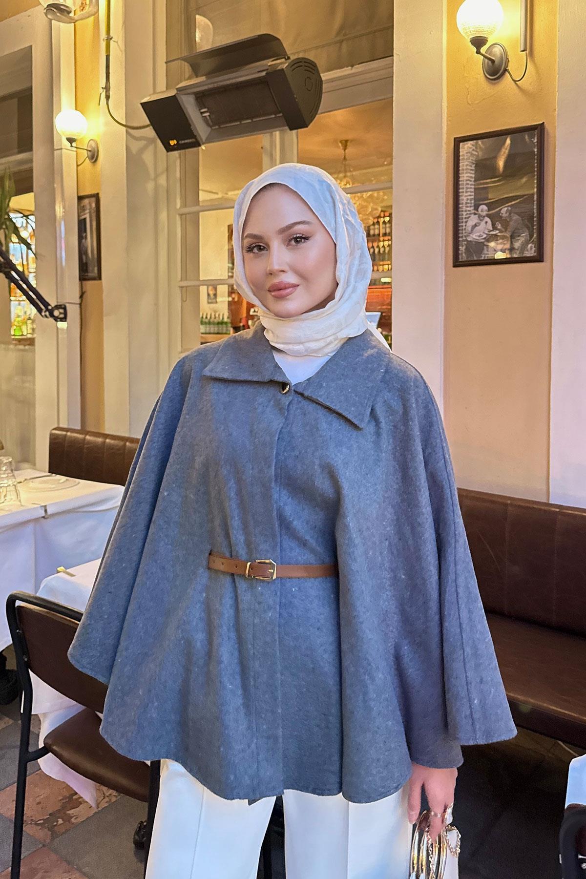 Kemer Detaylı Panço Gri