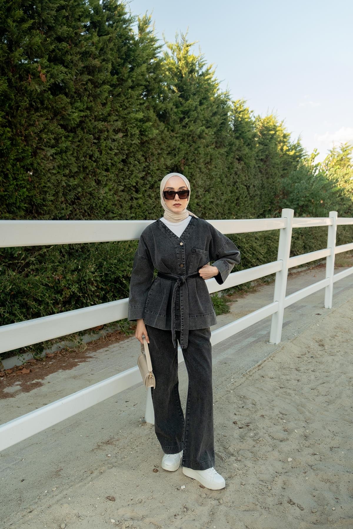 Kemerli Kot Takım Füme