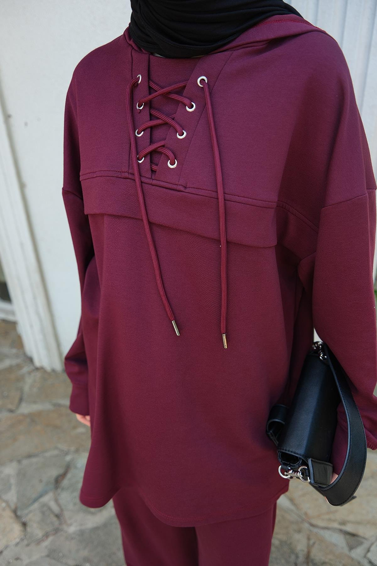 Kordonlu Takım Bordo