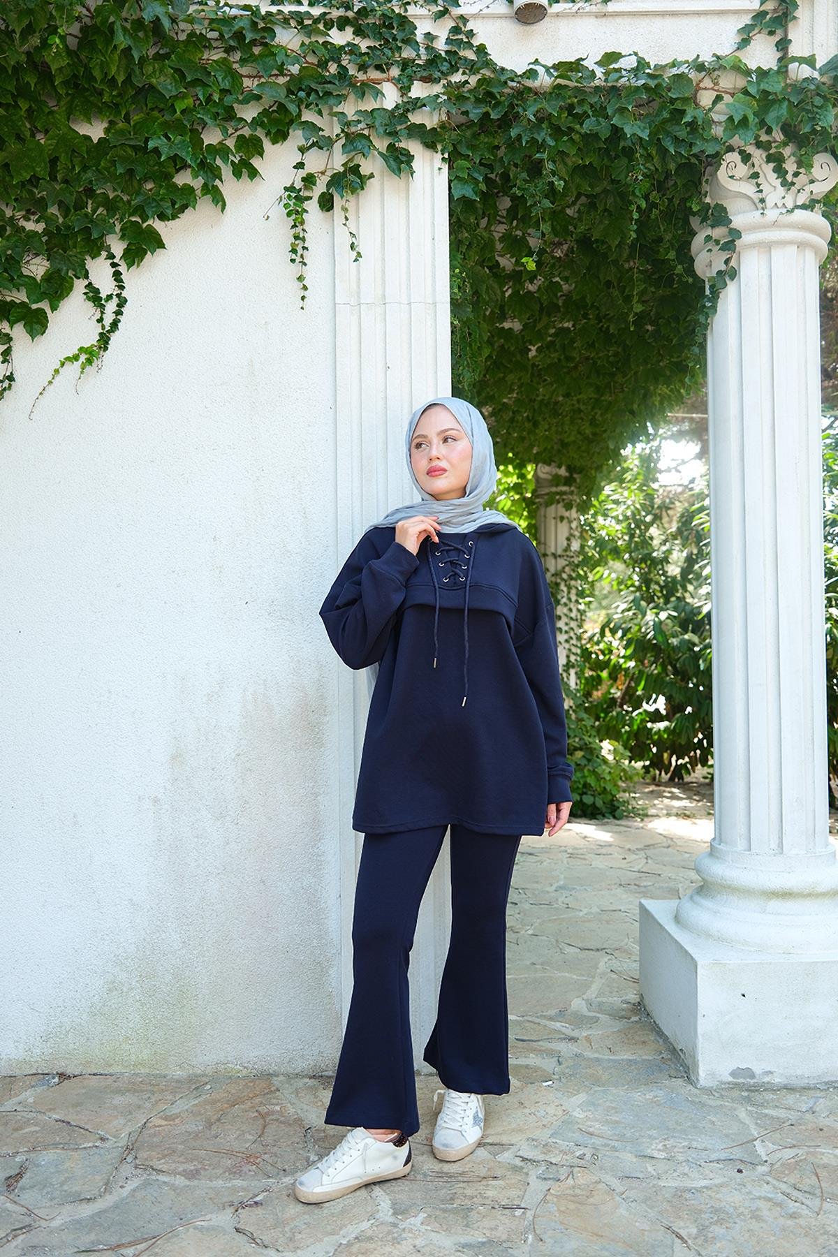 Kordonlu Takım Lacivert