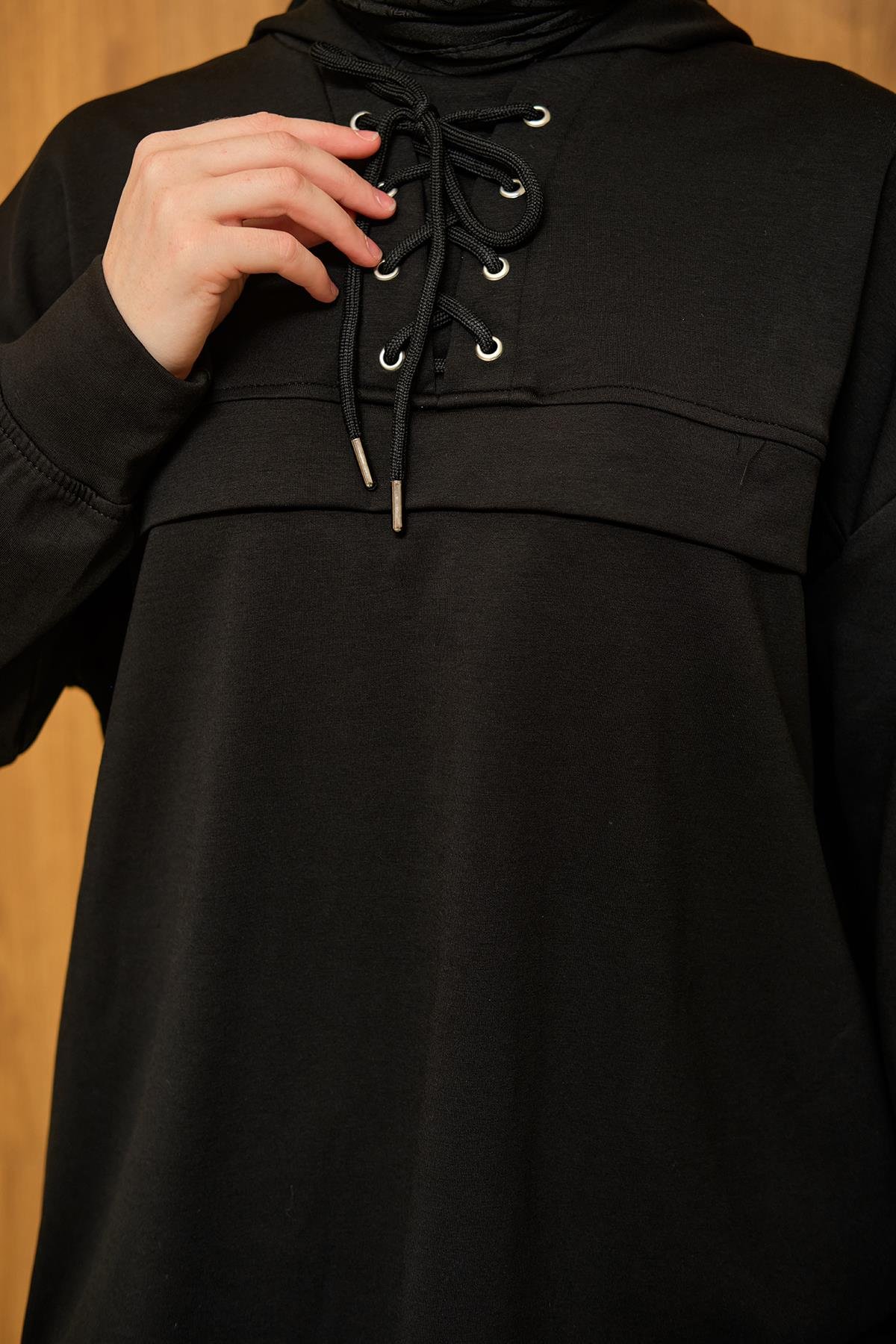 Kordonlu Takım Siyah