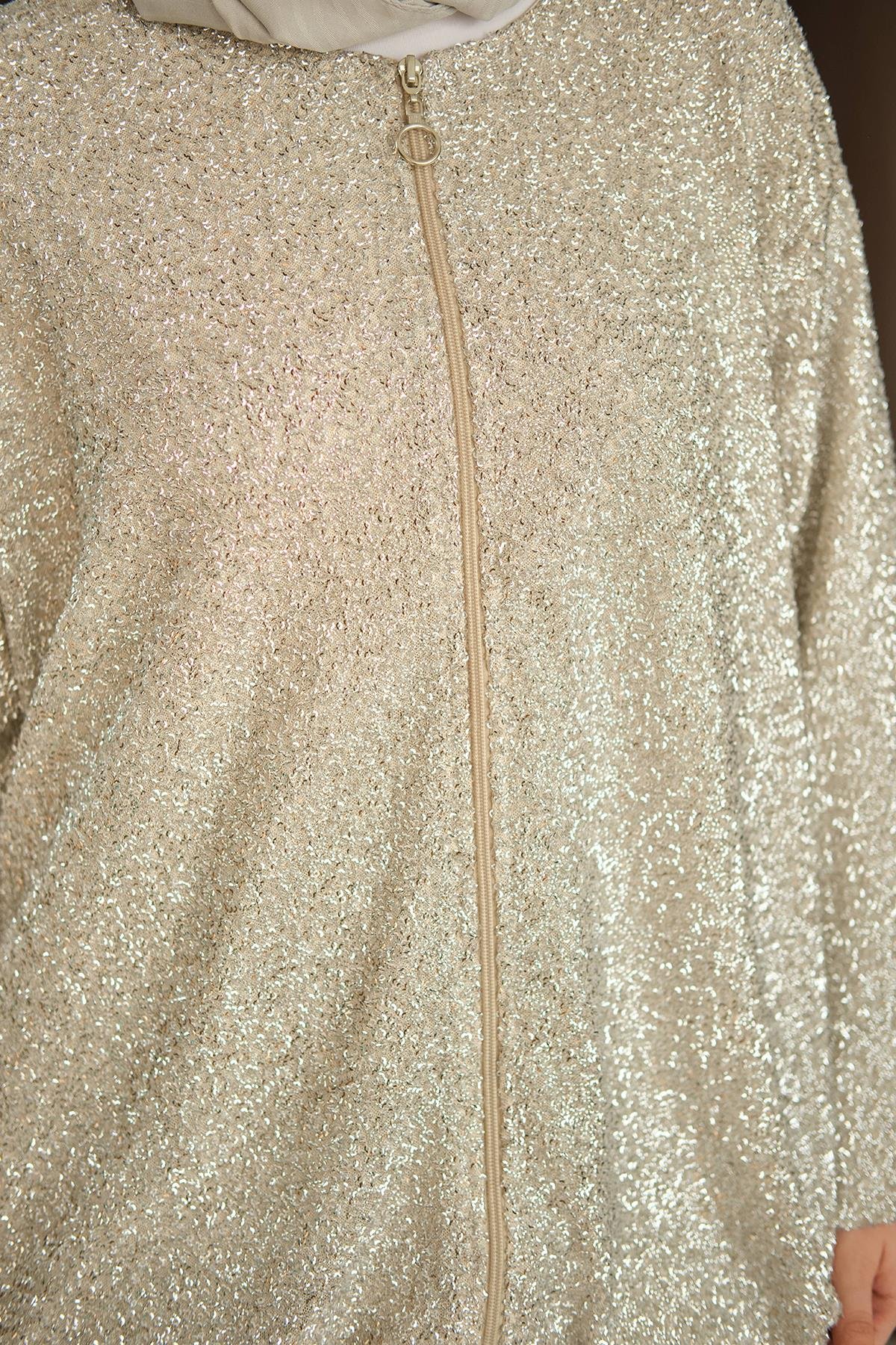 Küçük Boncuk Detaylı İkili Takım Gümüş