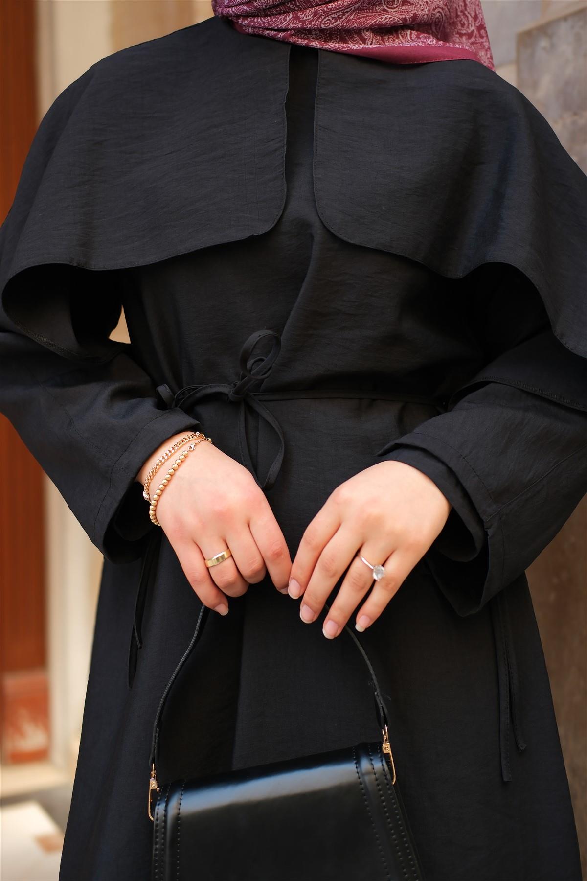 Lovise Rüzgarlık Elbise Siyah