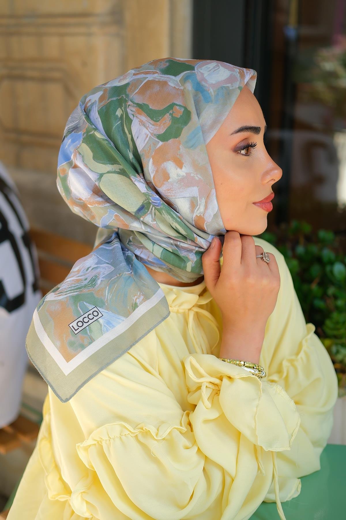 Manolya Soft Eşarp Yeşil