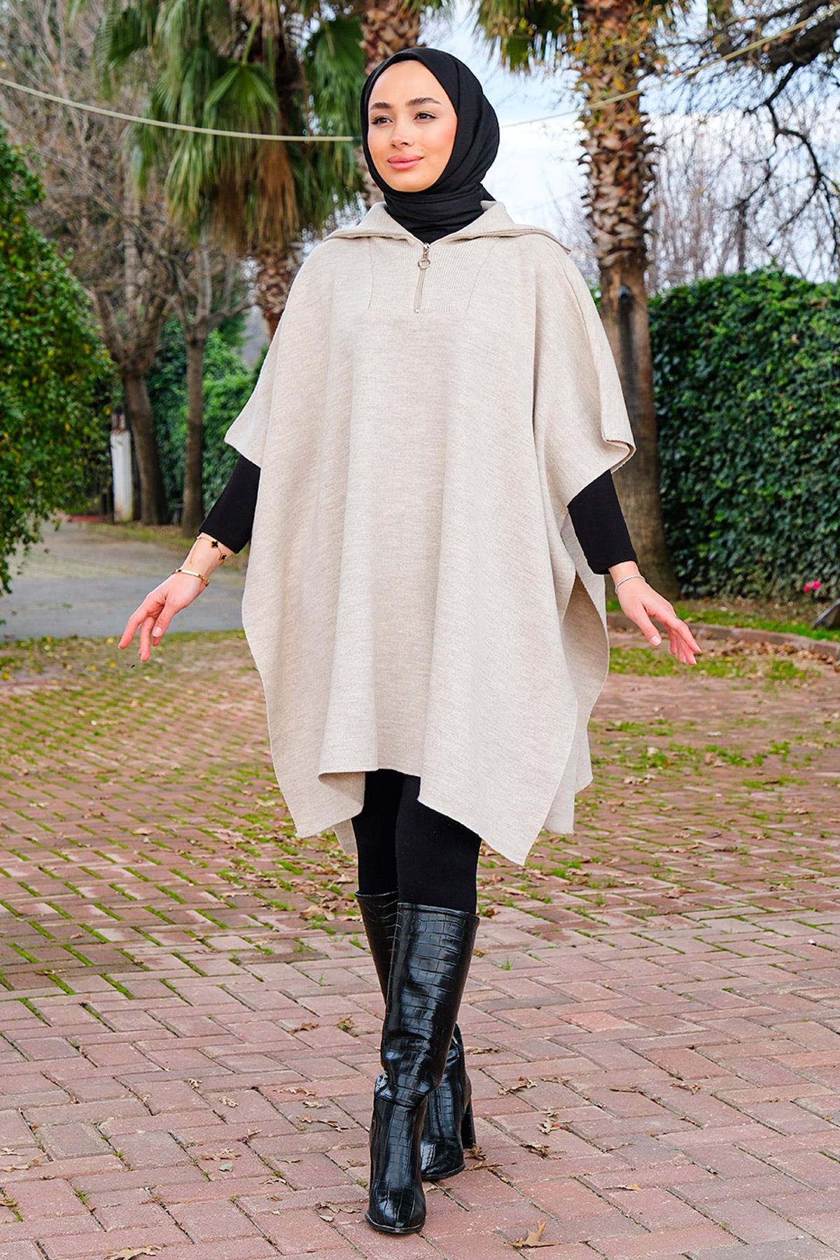 Önü Fermuarlı Panço Taş