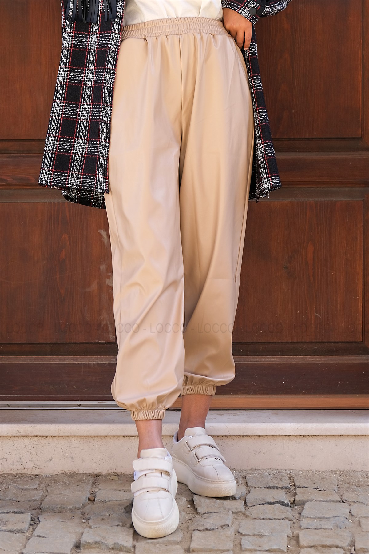 Uygun Fiyatlı PACA BUZGULU DERI PANTOLON  VIZON | Loccomoda.com 