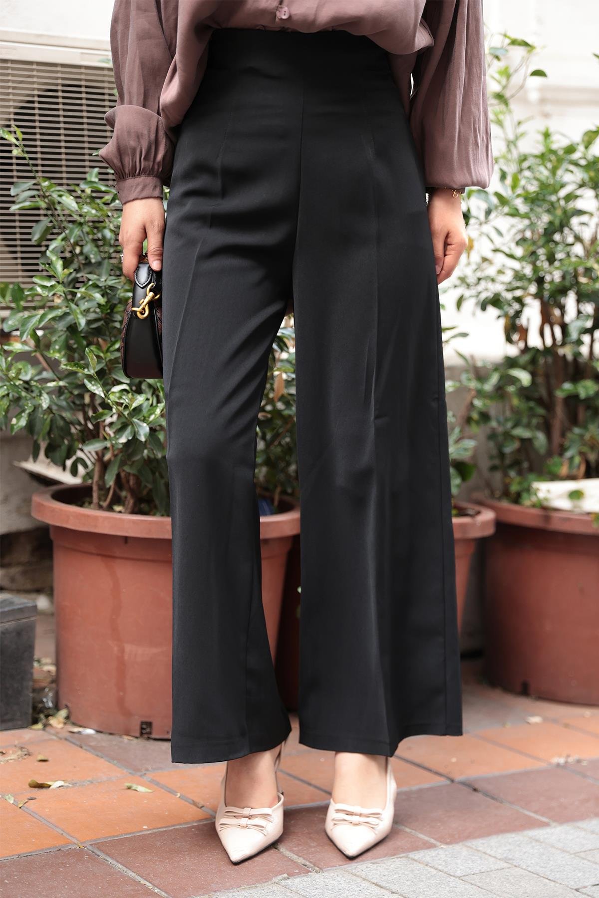 Pallazzo Pantolon Siyah