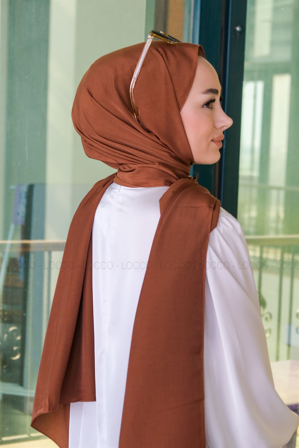 Uygun Fiyatlı PAMUK IPEK SAL ACIK KAHVE | Loccomoda.com 