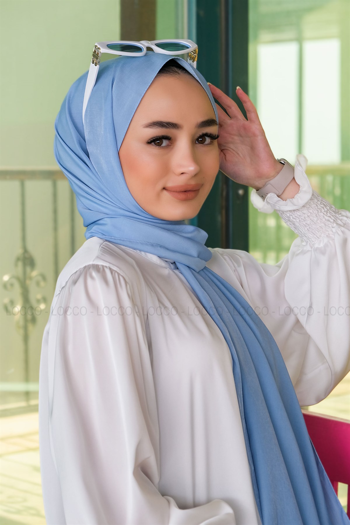 Uygun Fiyatlı PAMUK IPEK SAL BEBE MAVI | Loccomoda.com 