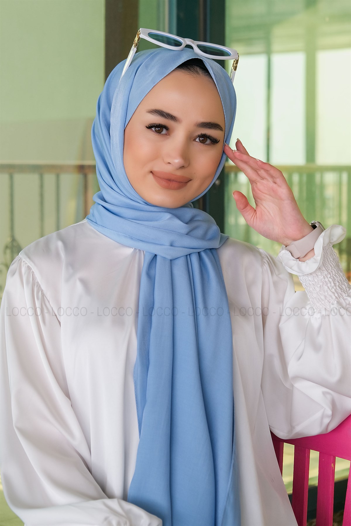 Uygun Fiyatlı PAMUK IPEK SAL BEBE MAVI | Loccomoda.com 