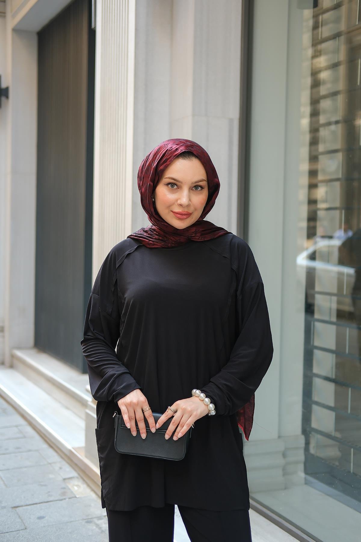 Parça Detay İkili Takım Siyah