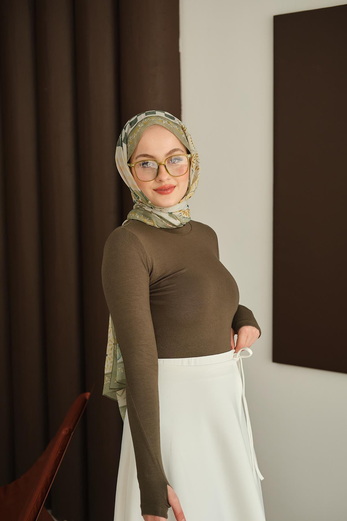 Parmak Geçirmeli Body Yeşil