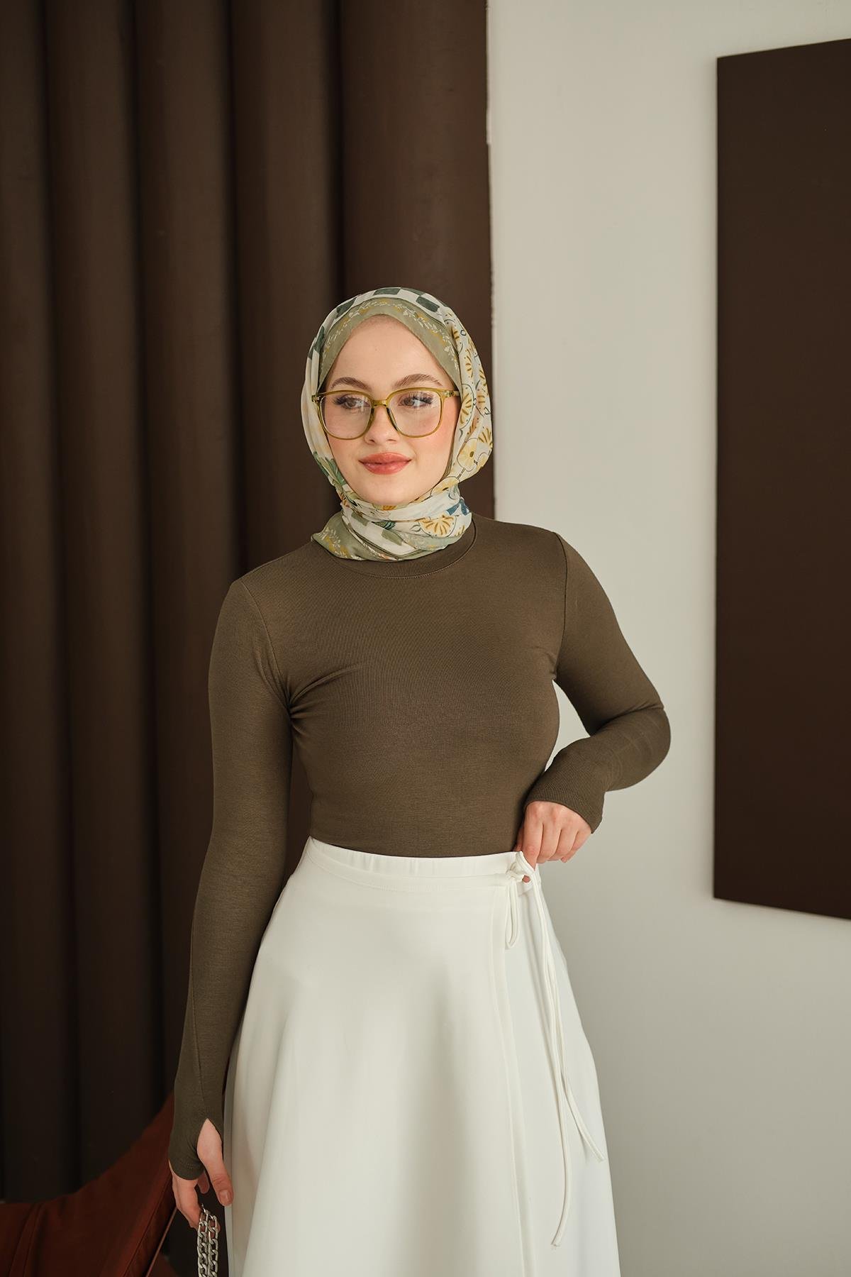 Parmak Geçirmeli Body Yeşil