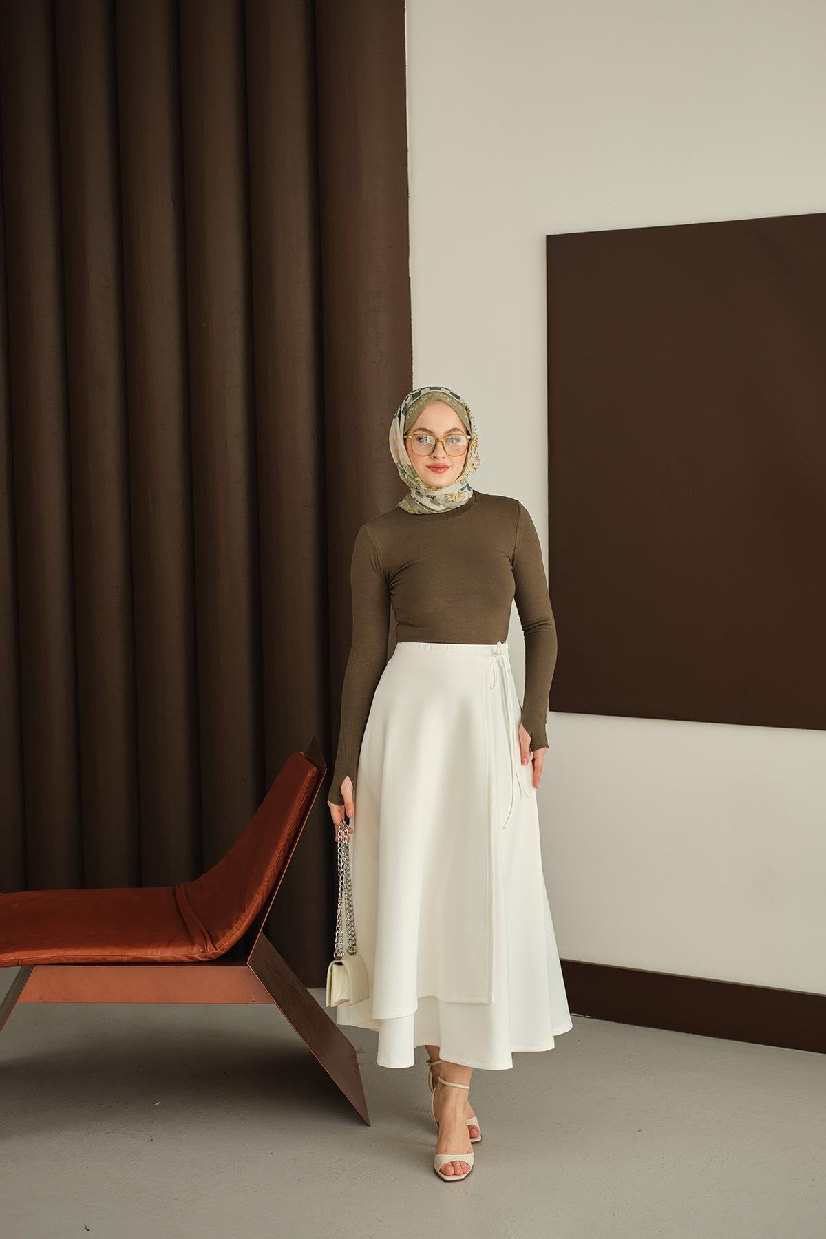 Parmak Geçirmeli Body Yeşil