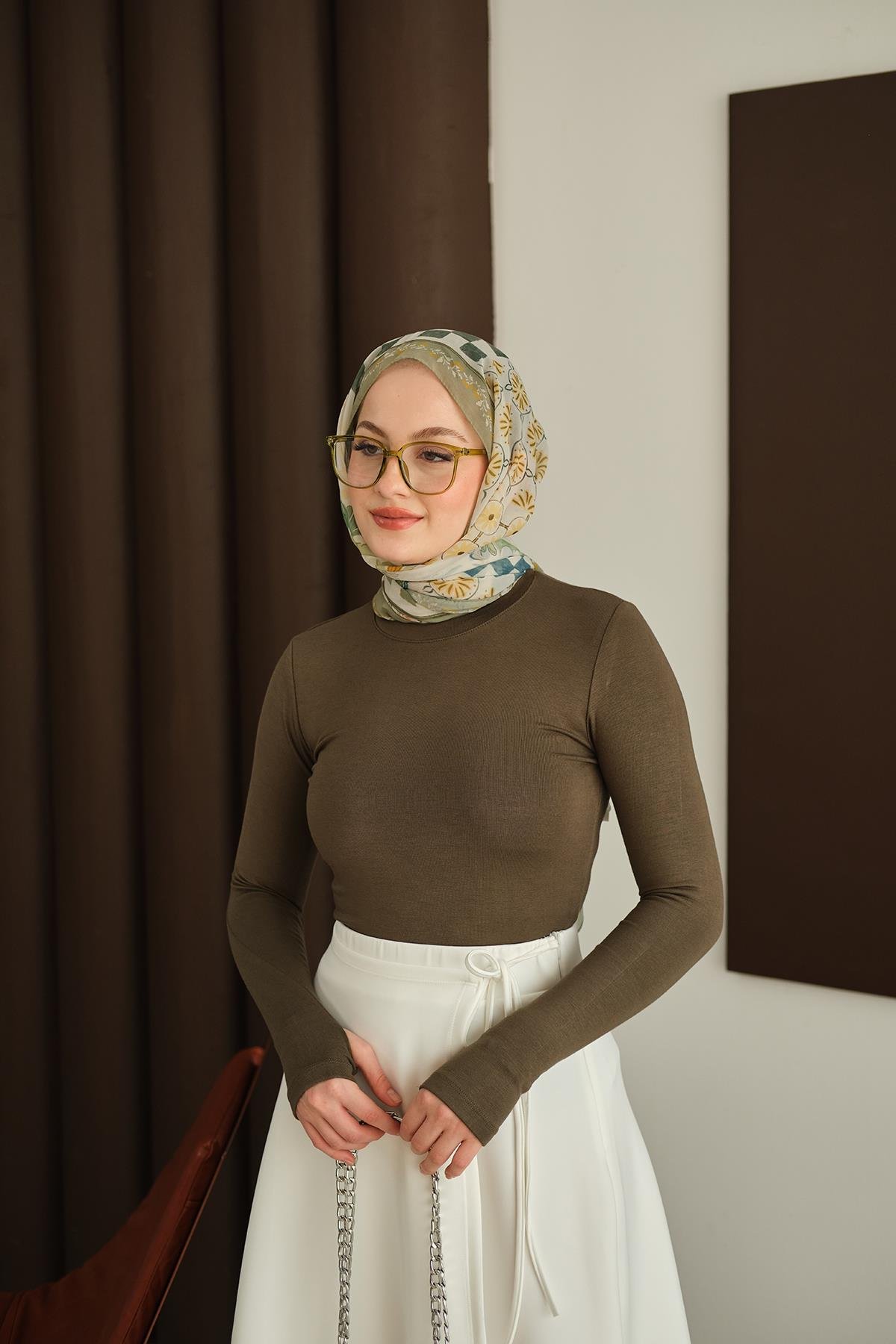 Parmak Geçirmeli Body Yeşil