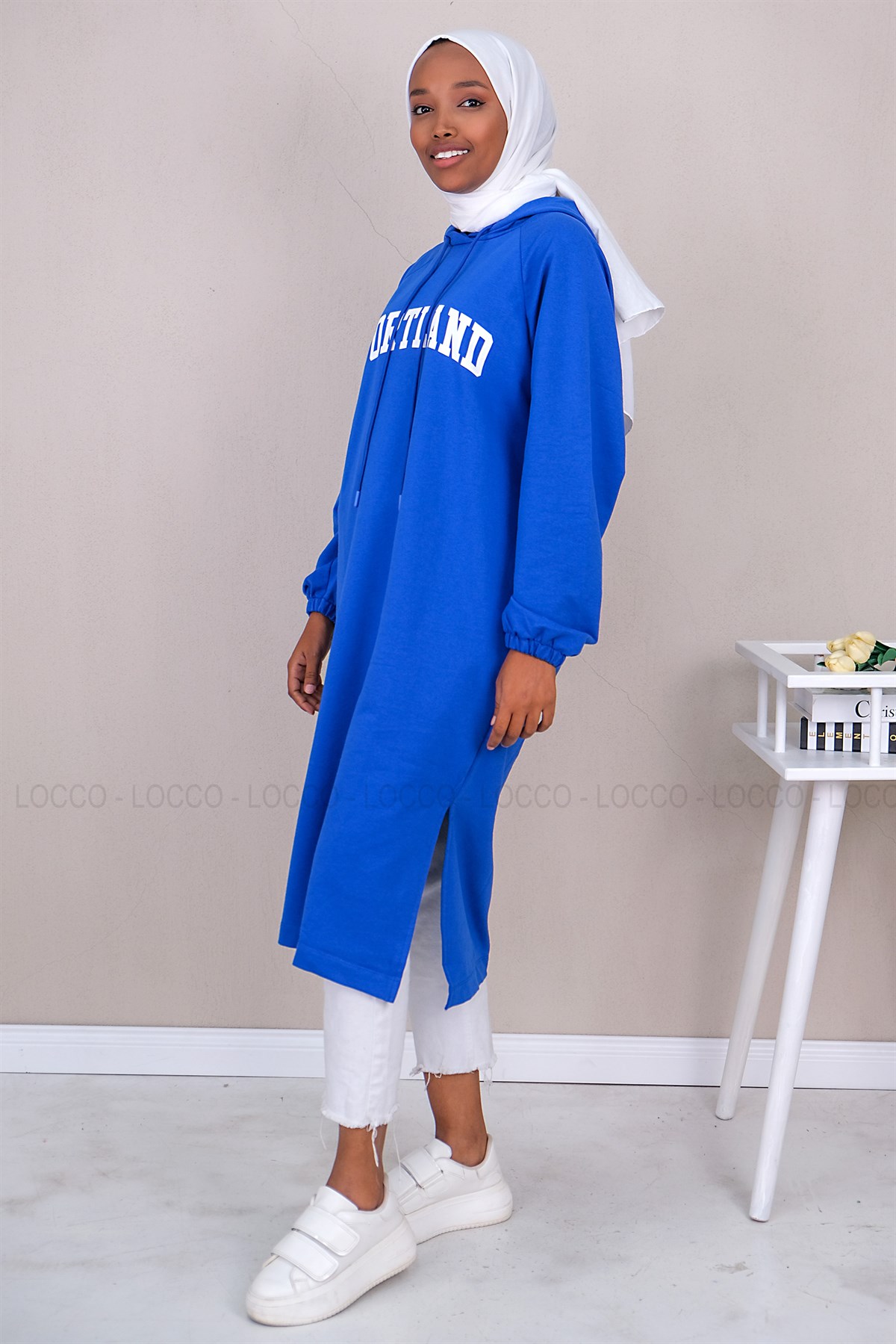 Uygun Fiyatlı PORTLAND BASKILI SWEAT MAVI | Loccomoda.com 