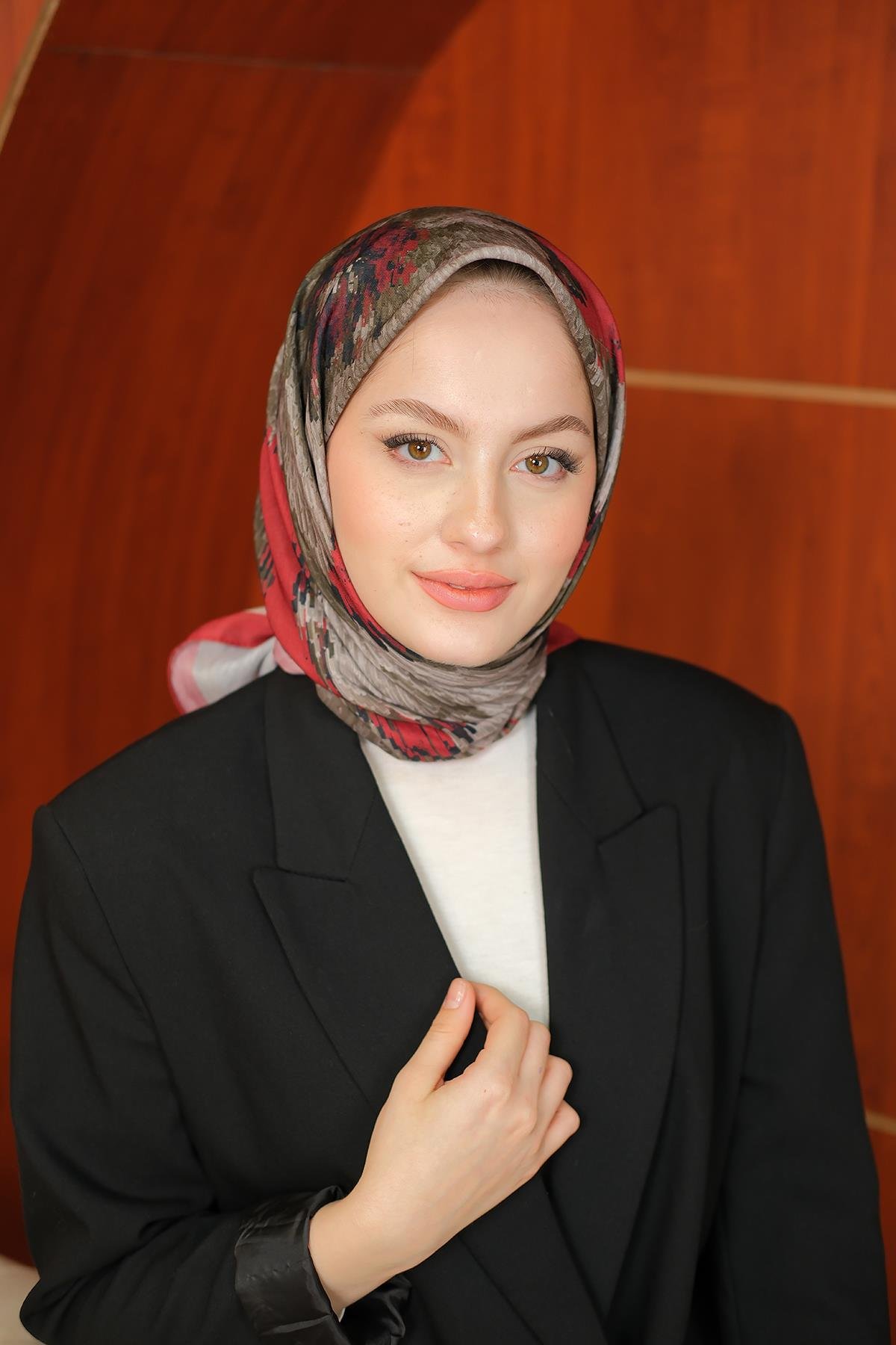 Prizma Soft Şal Bordo