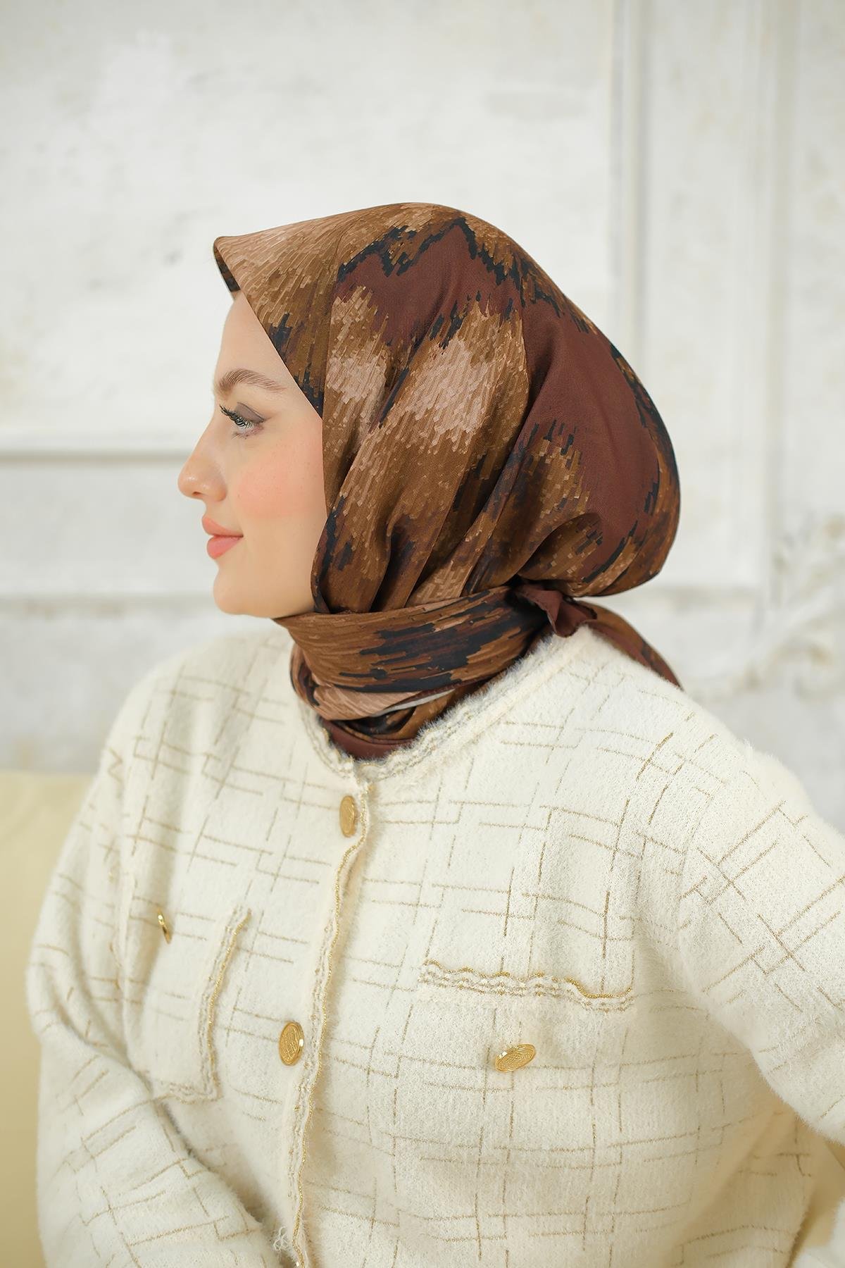 Prizma Soft Şal Kahverengi