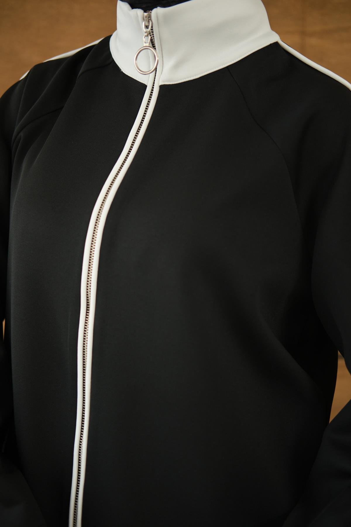 Reglan Kollu İkili Takım Siyah