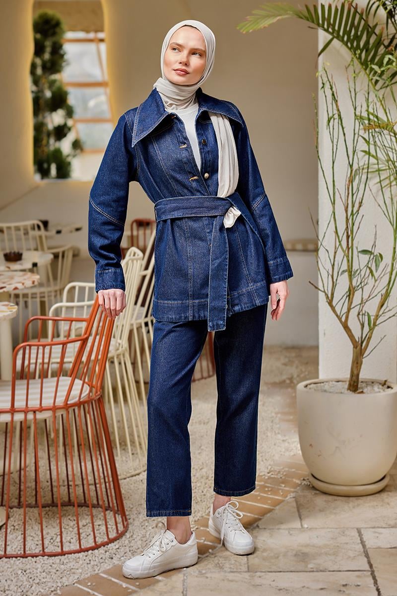 Richard Bel Bağlamalı Takım Koyu Mavi