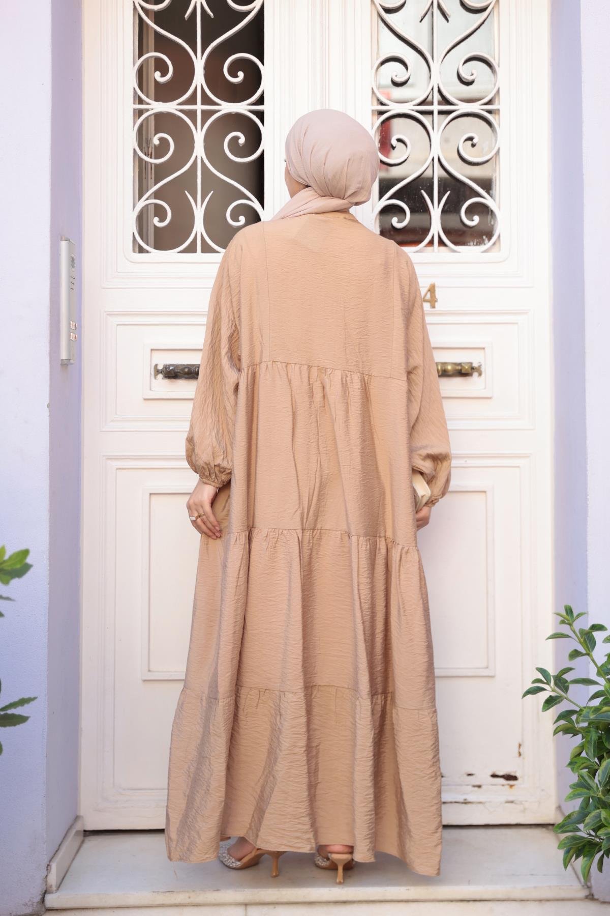 Rİta Kraş Elbise Vizon