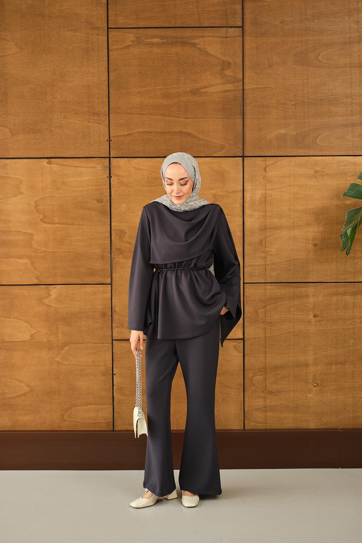 Şal Detay Takım Füme