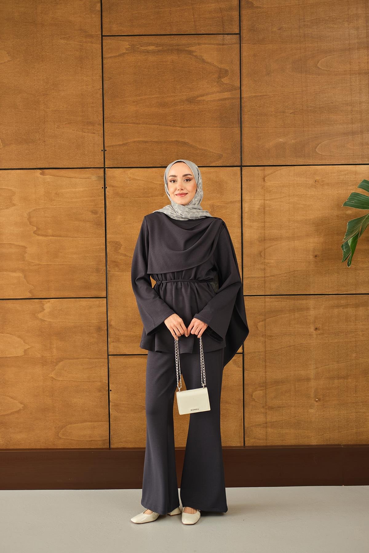 Şal Detay Takım Füme