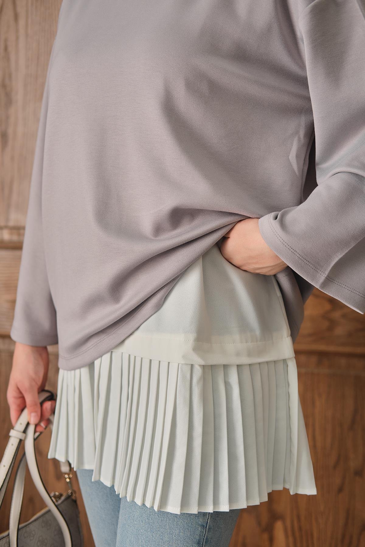 Salaş Düz Body Gri