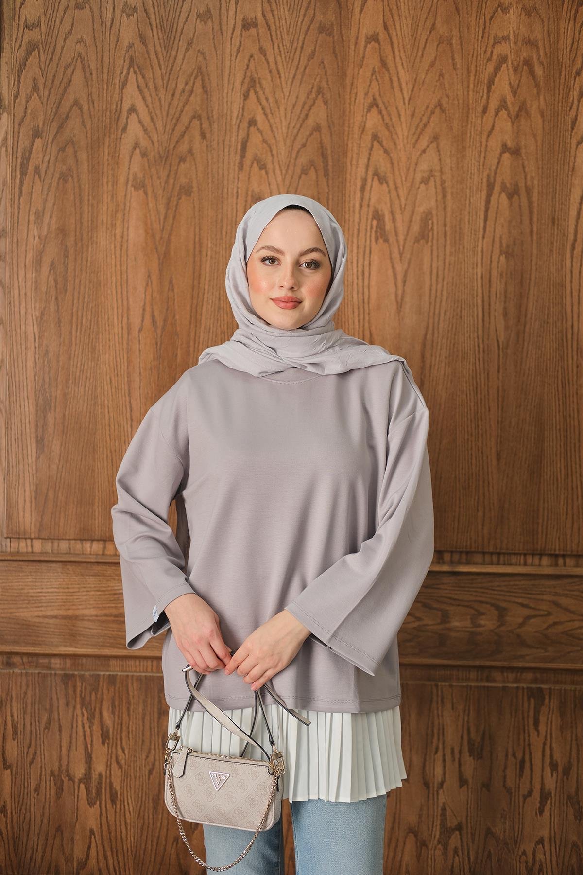 Salaş Düz Body Gri