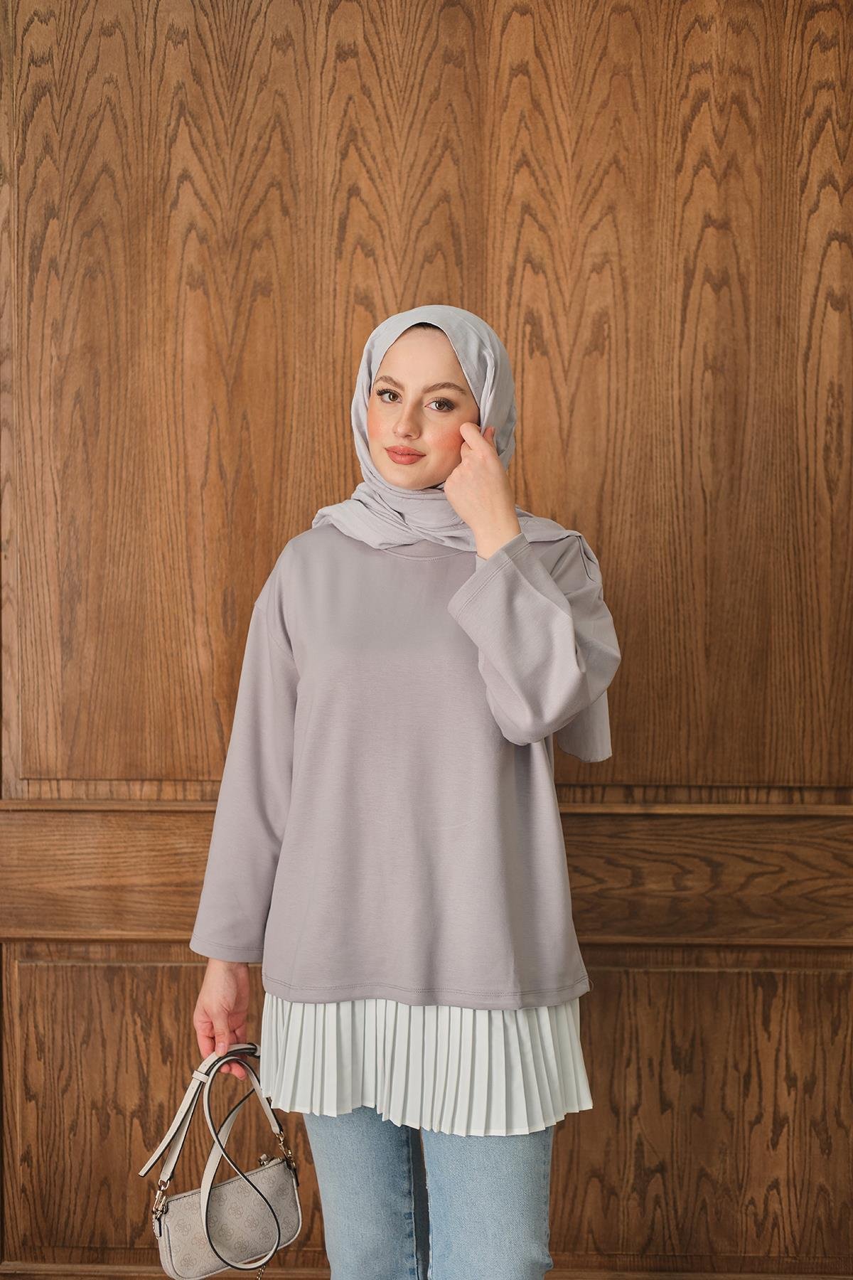 Salaş Düz Body Gri