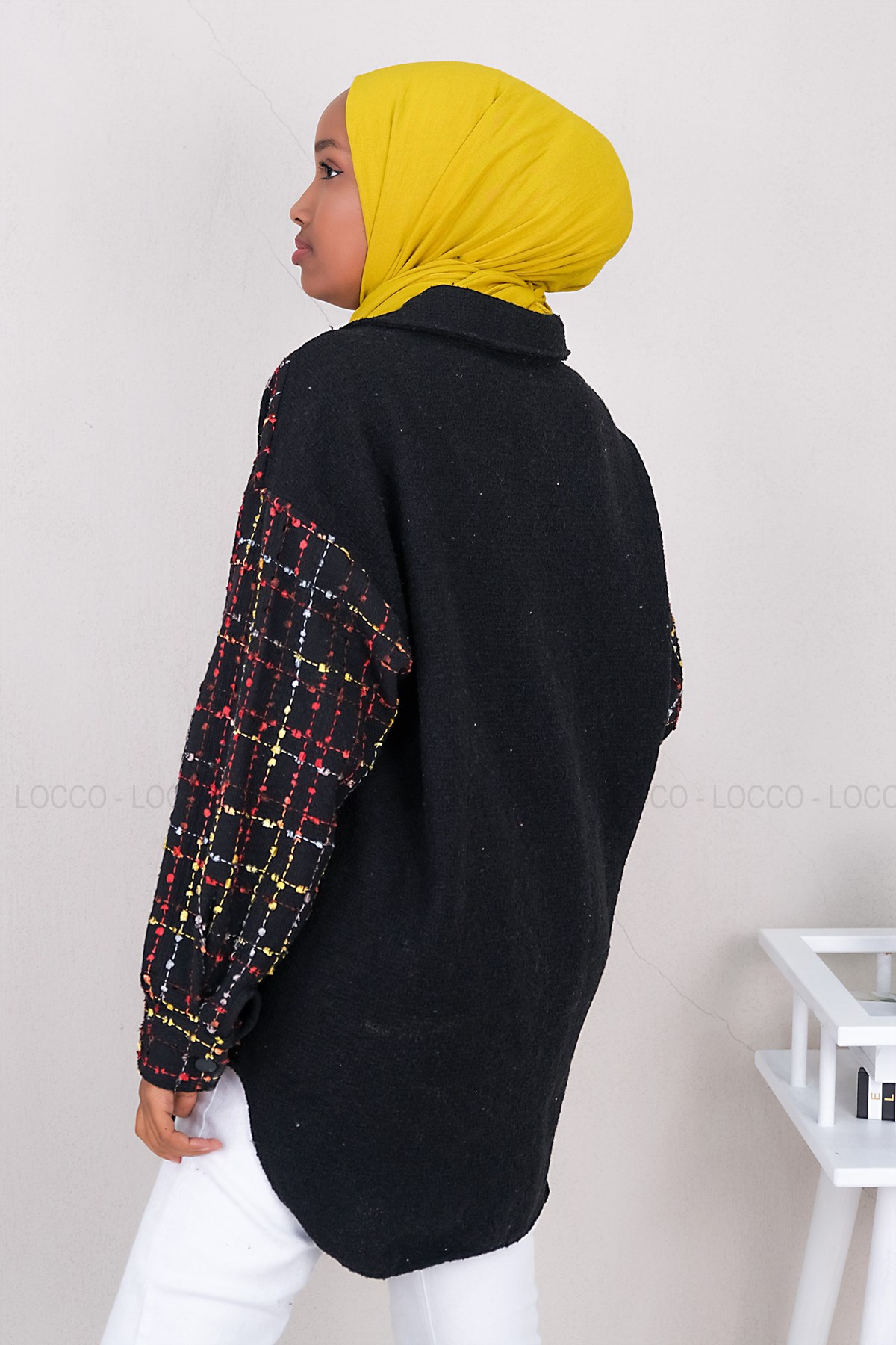 Uygun Fiyatlı SANEL GARNILI CEPLI GOMLEK SIYAH | Loccomoda.com 